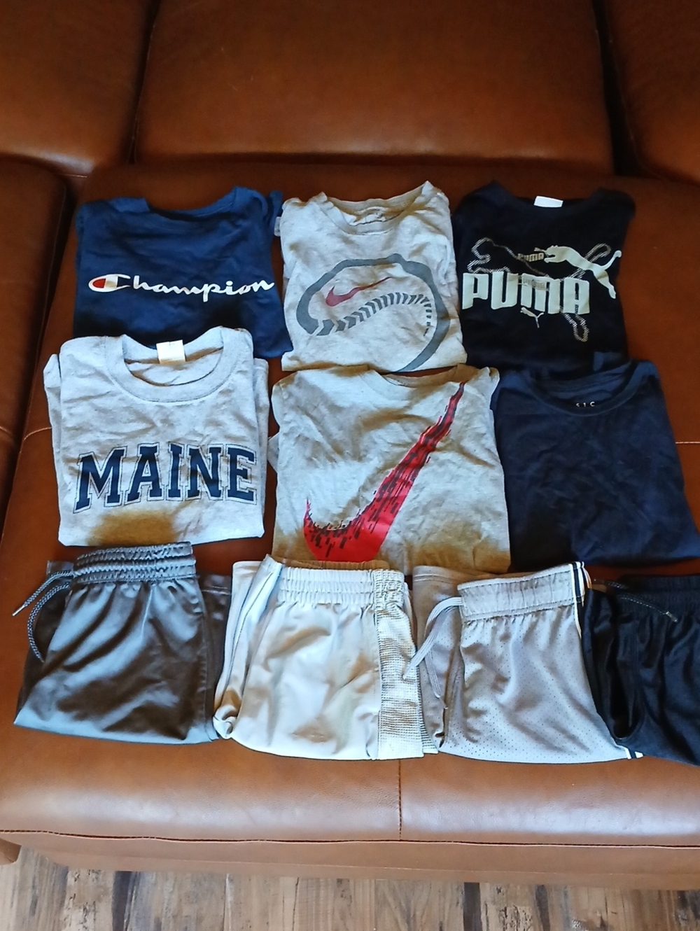 Youth Boys Medium Short Sleeve Shirt And Shorts Bundle